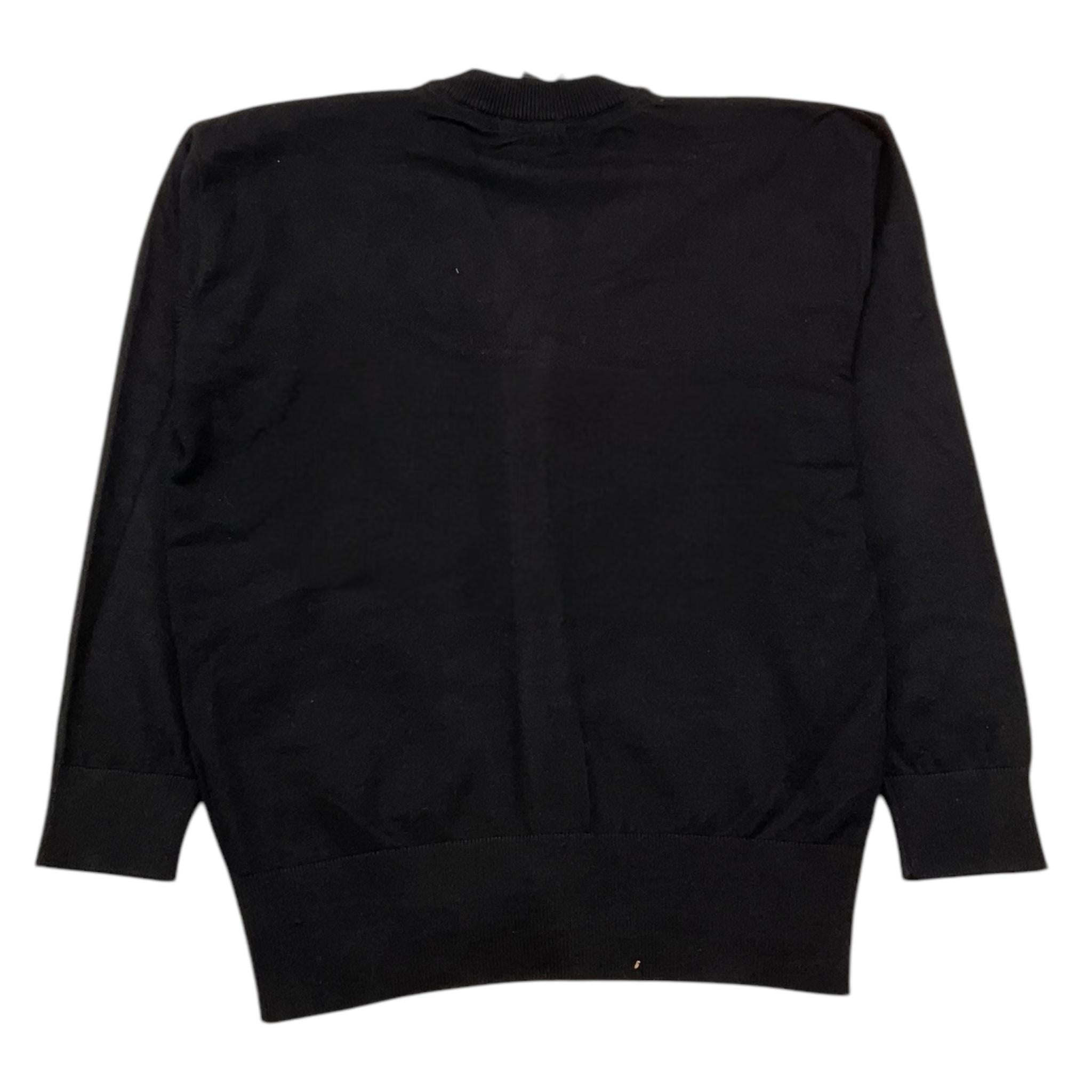 JOHN RICHMOND cardigan tinta unita con logo Nero per Bambino RBA25012CD NERO JOHN RICHMOND 