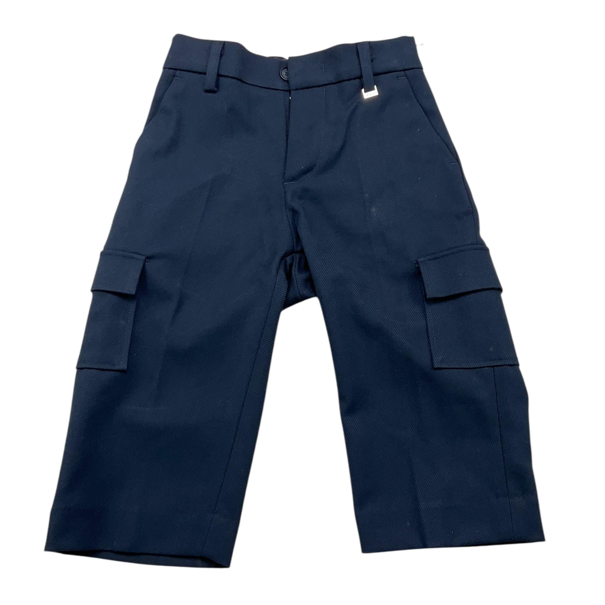 I'M BRIAN pantalone tinta unita con girovita regolabile Blu per Bambino PA3081JX BLU I'M BRIAN 