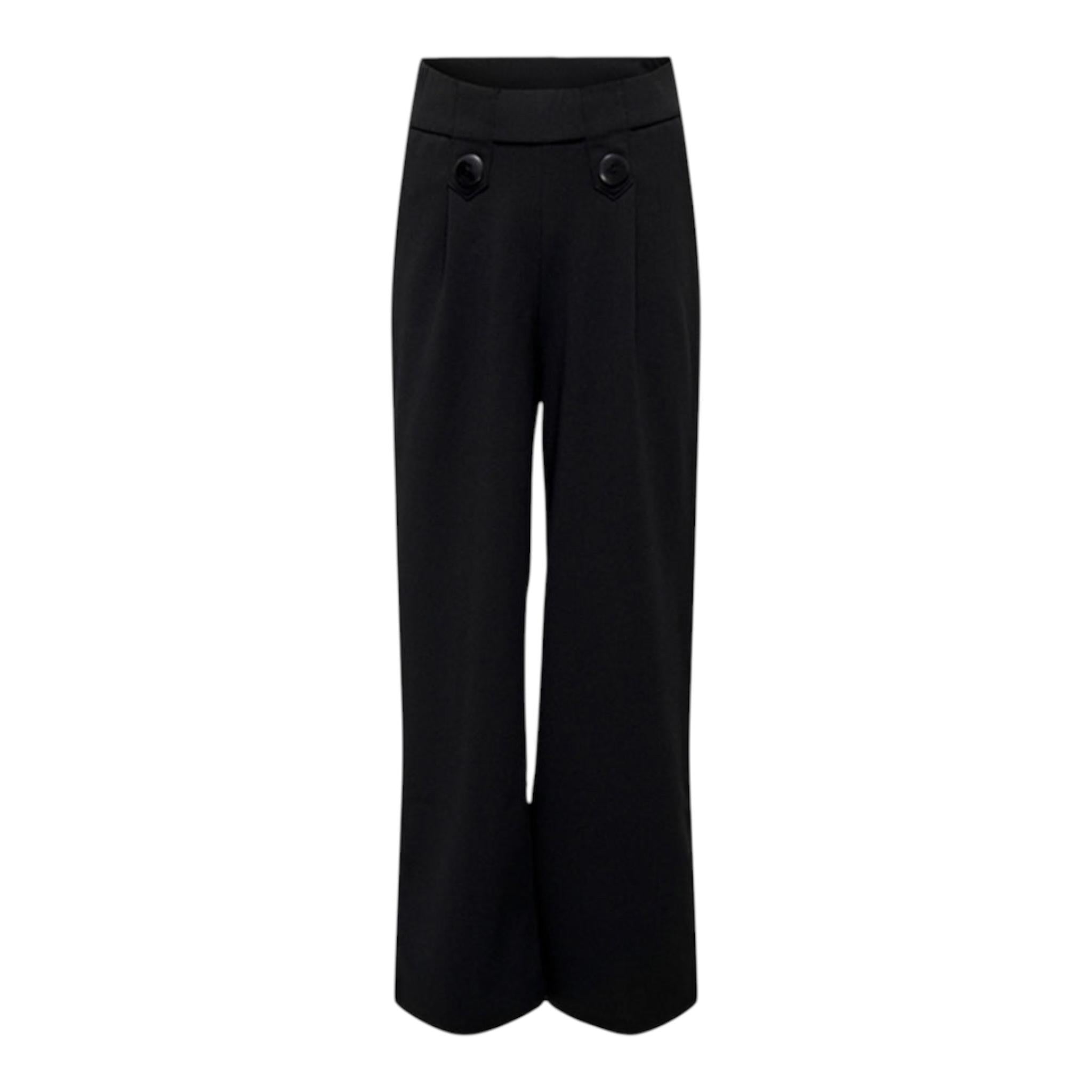 ONLY pantalone tinta unita  modello a palazzo Nero per Bambina 15302374 NERO ONLY 