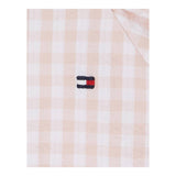 Tommy Hilfiger Pagliaccetto Tinta Unita con Fantasia Quadri per Neonata KN0KN0 ROSA TOMMY HILFIGER 