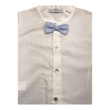 Calamaro Completo 2 Pezzi Camicia-Bermuda  Bianco/Azzurro Per Neonato