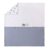 Mayoral Coperta Bicolore con Stampa per Neonato 9397 BIANCO/BLU MAYORAL 