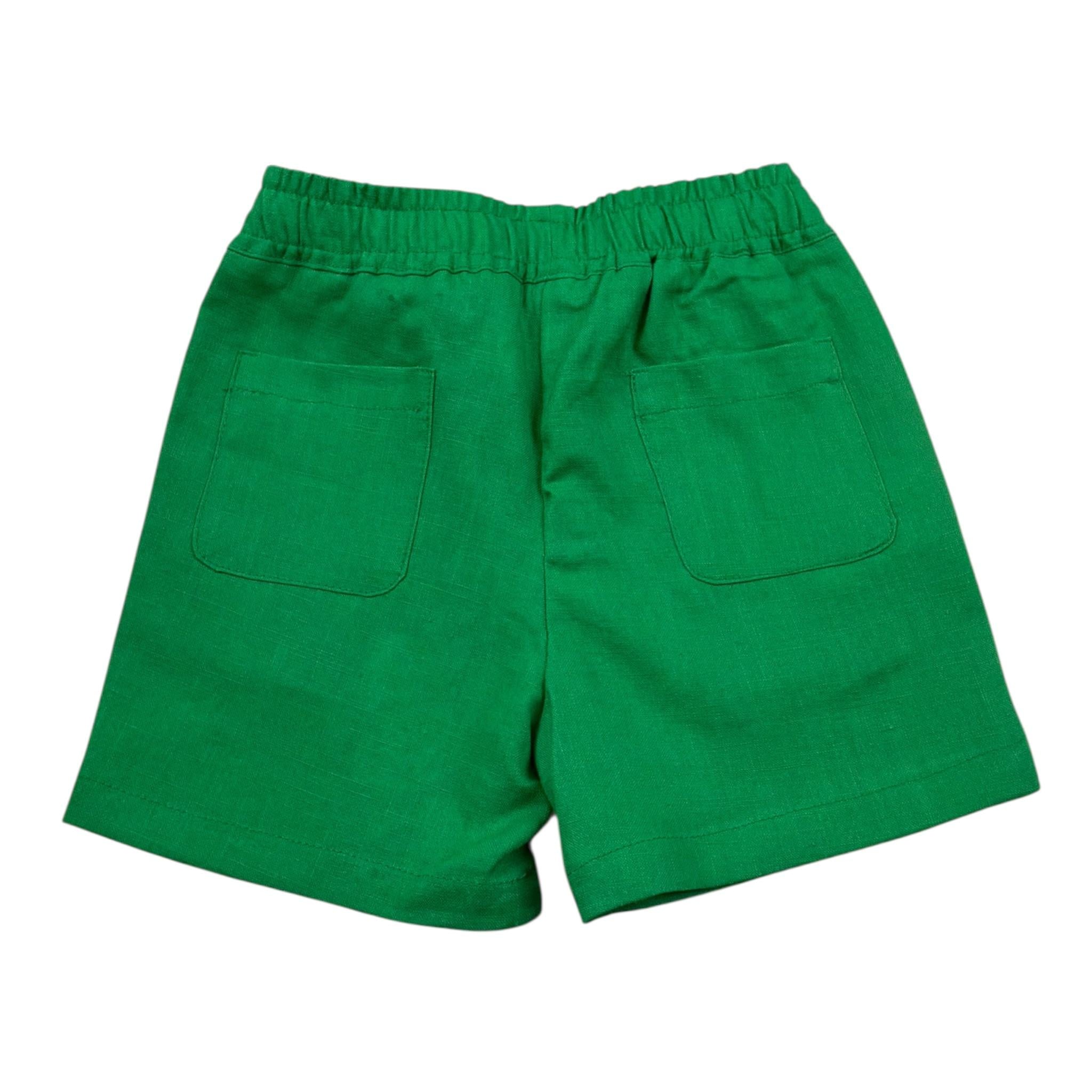 Daniele Alessandrini Bermuda Tinta Unita con Elastico In Vita per Neonato 1296S00225XX VERDE DANIELE ALESSANDRINI 