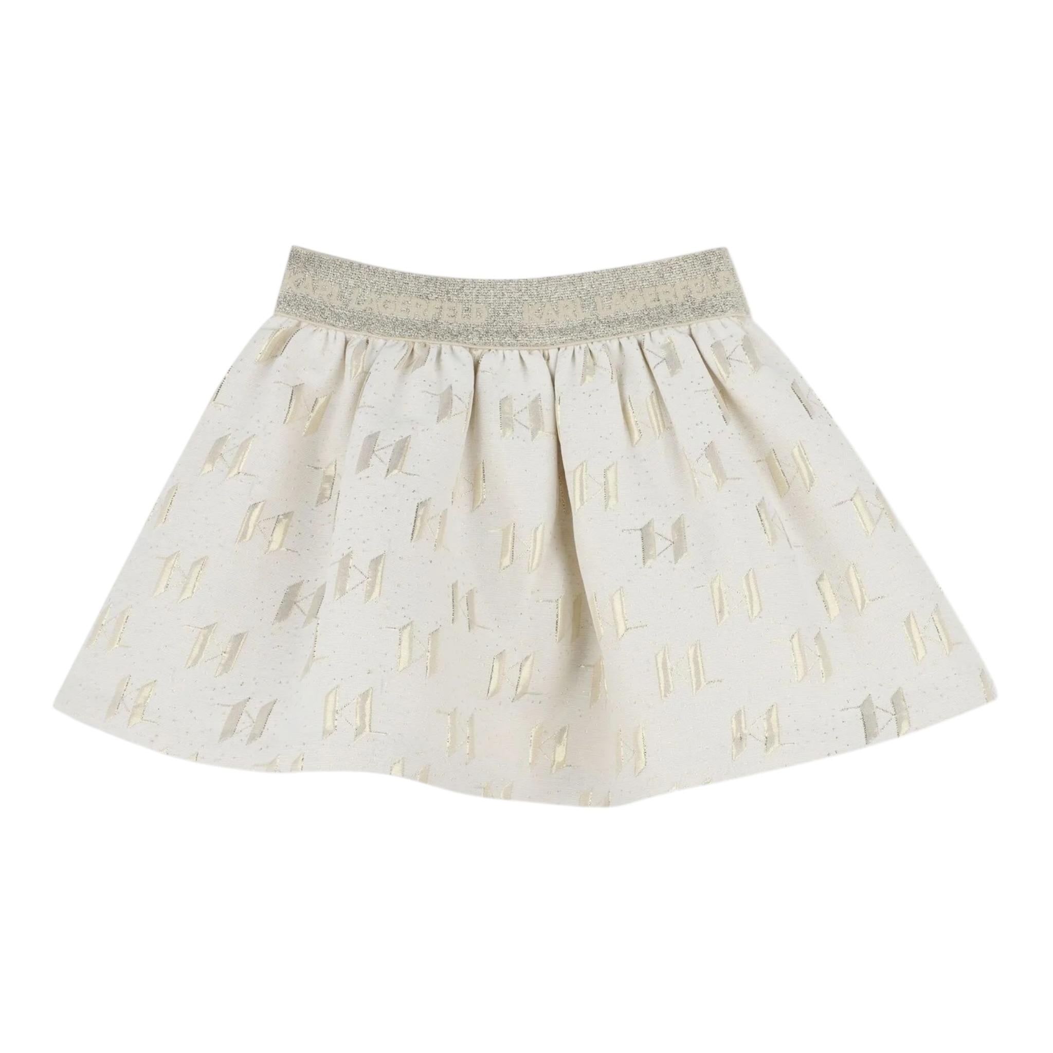 Karl Lagerfeld Completo 2 Pezzi Felpa-Gonna per Neonata Z30520 PANNA KARL LAGERFELD 