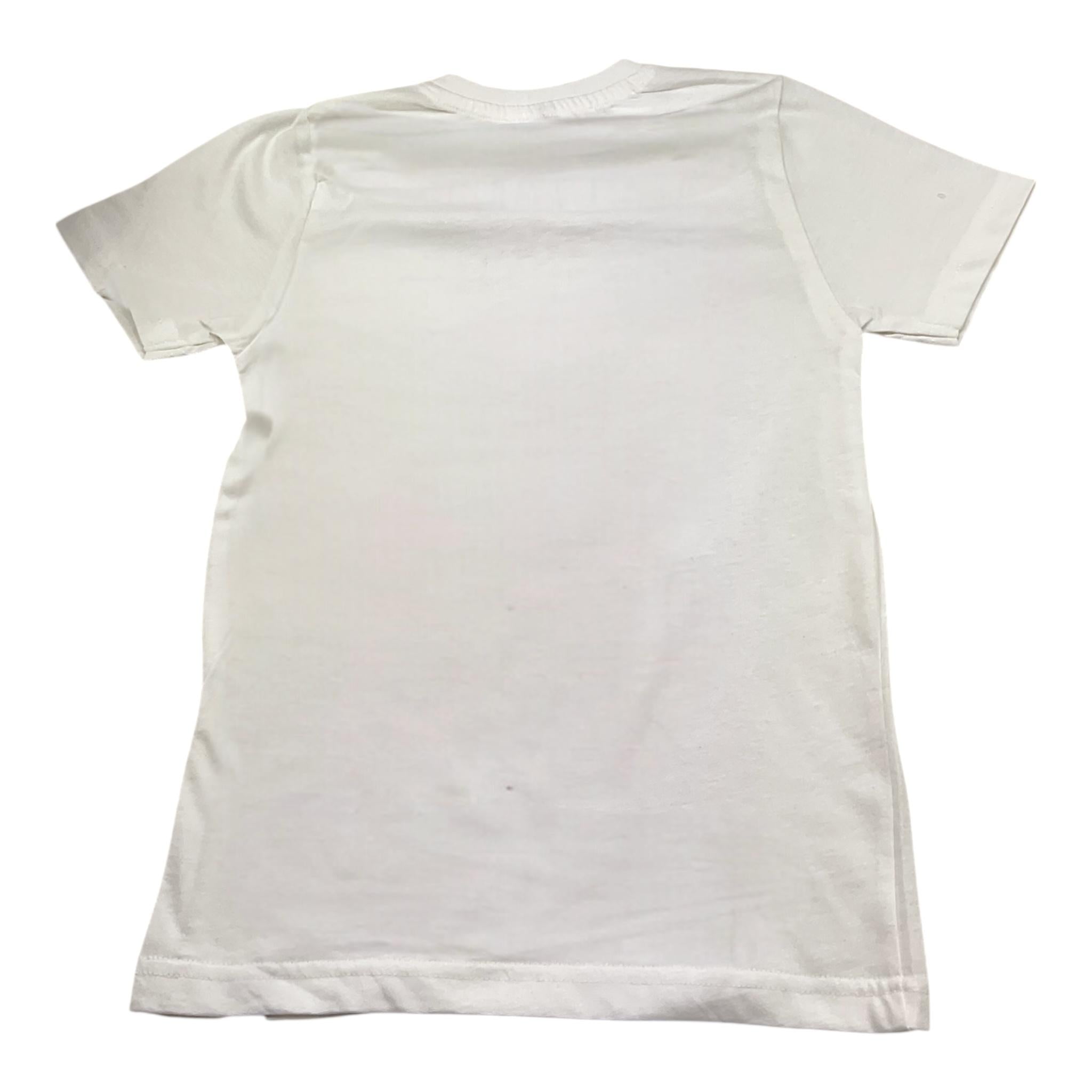 F**K T-Shirt Tinta Unita con Stampa per Bambina KSKIDEO BIANCO F**K 