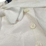 Aletta Pagliaccetto Tinta Unita con Bottoni per Neonato MA22027 PANNA ALETTA 