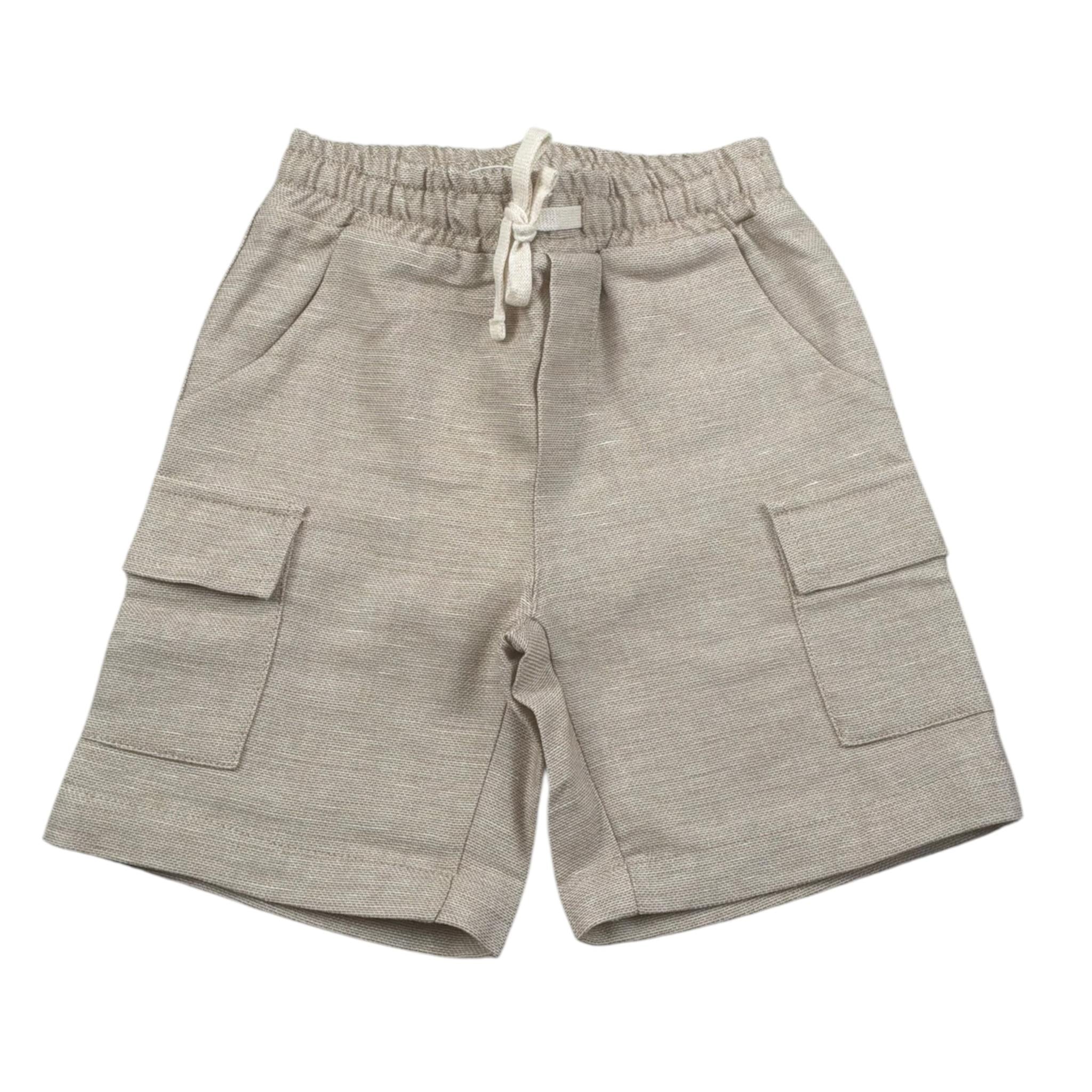 M+E' Bermuda Tinta Unita con Elastico In Vita per Neonato UEM0505NX SABBIA M+E' 