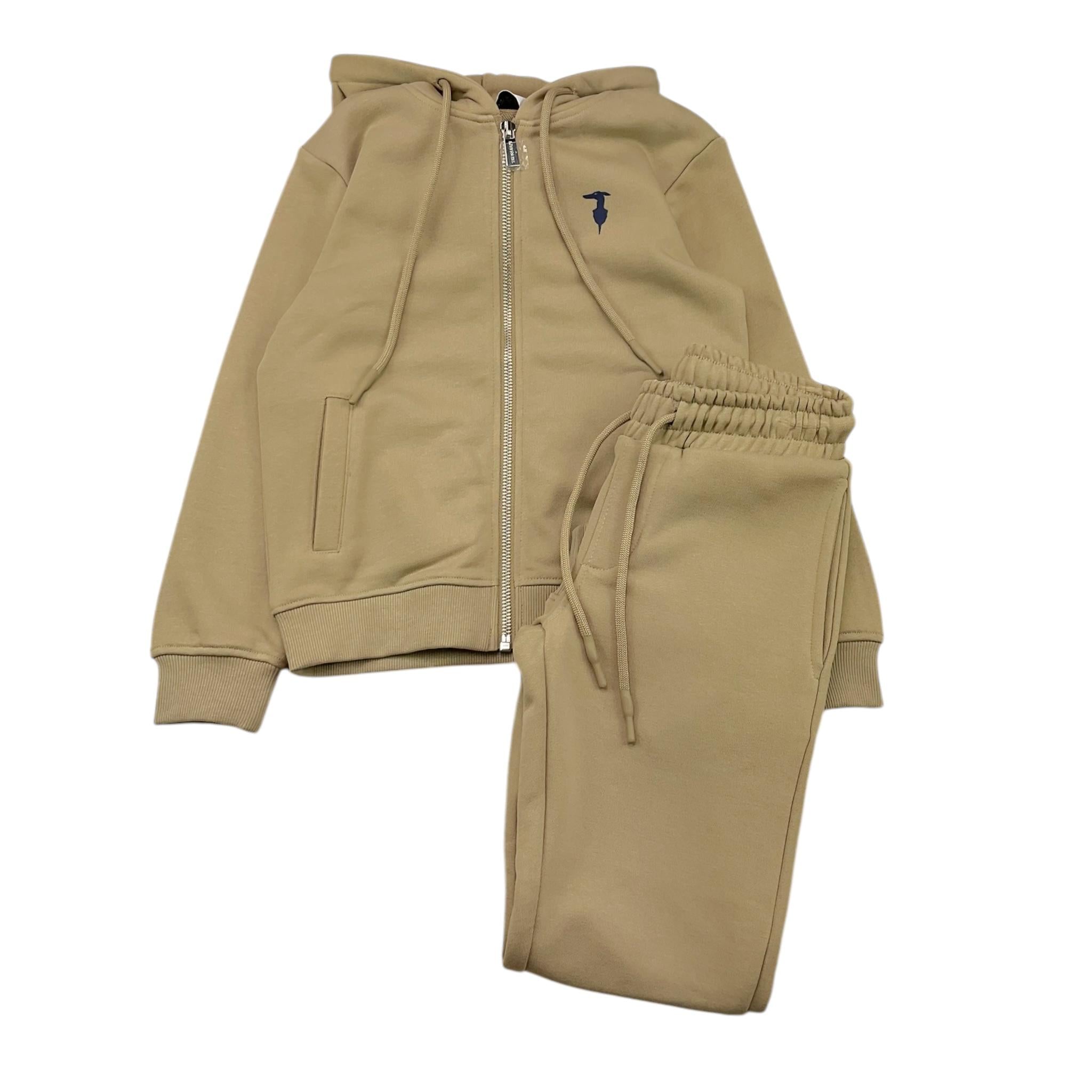 TRUSSARDI completo 2pz tinta unita con stampa Sabbia per Bambino TBA25001CF SABBIA TRUSSARDI 