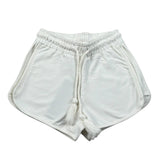 Fun & Fun Short Tuta Tinta Unita con Elastico In Vita per Bambina FNBSO17336 BIANCO FUN & FUN 
