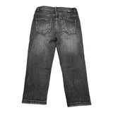 Dropseason2 Jeans Tinta Unita con Logo per Bambino SS25K012 NERO DROPSEASON2 