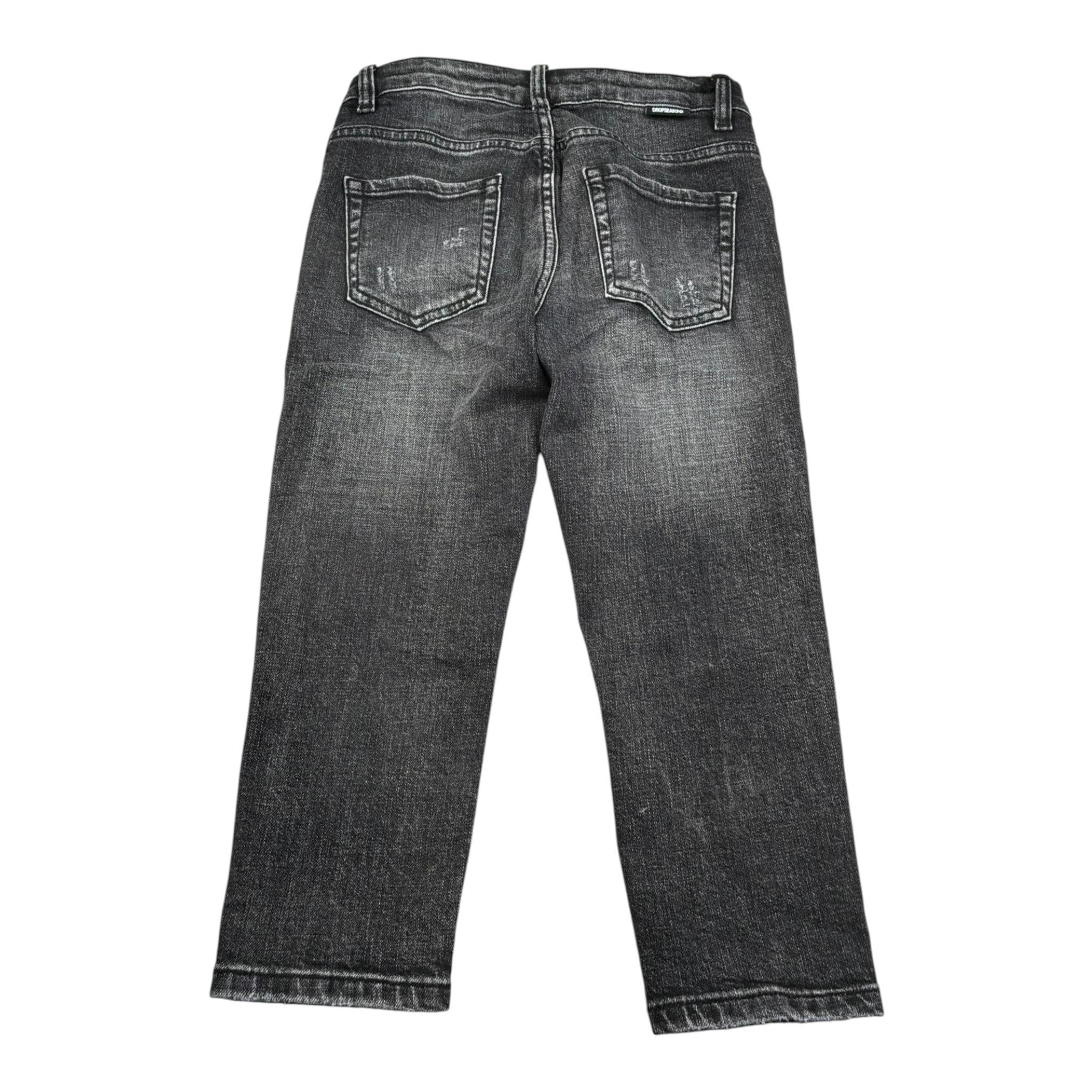 Dropseason2 Jeans Tinta Unita con Logo per Bambino SS25K012 NERO DROPSEASON2 