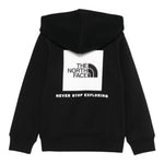 THE NORTH FACE felpa chiusa con cappuccio tinta unita cn logo Nero per Bambino NF0A89H9JK3 NERO THE NORTH FACE 