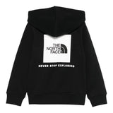 THE NORTH FACE felpa chiusa con cappuccio tinta unita cn logo Nero per Bambino NF0A89H9JK3 NERO THE NORTH FACE 