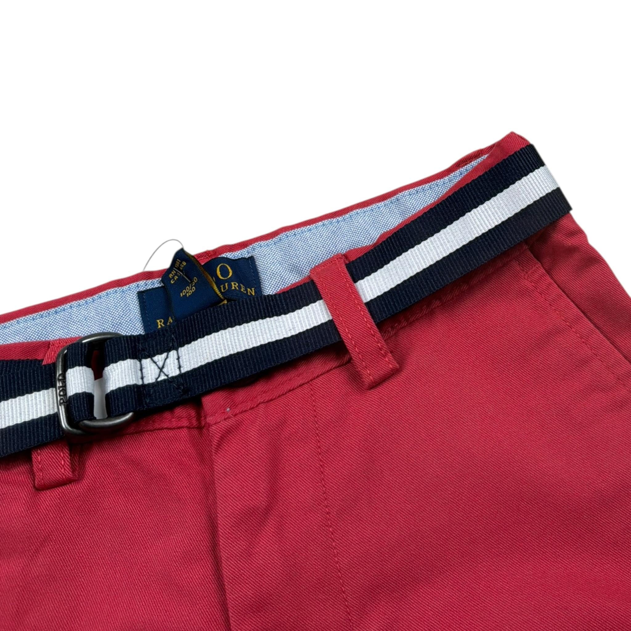Ralph Lauren Bermuda tinta unita con Cintura Rosso per Bambino 322863960014 ROSSO RALPH LAUREN 
