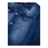 Diesel Giubbino In Denim Tinta Unita per Bambino 00J4QC BLU DIESEL 