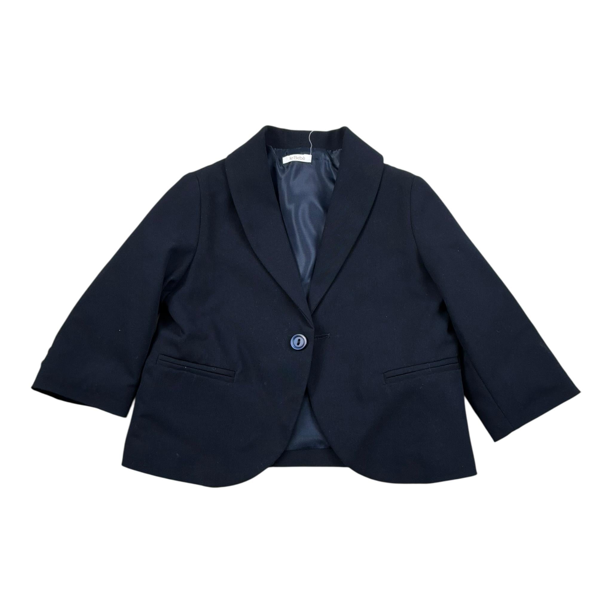 Le Bebe' Giacca Tinta Unita con Bottoni per Neonato LBB4550 BLU LE BEBE' 