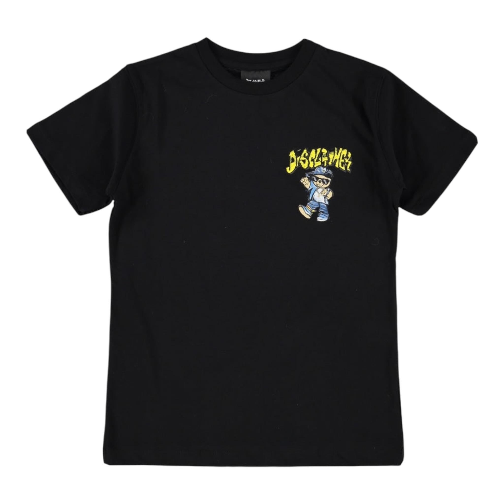 Disclaimer T-Shirt Girocollo Tinta Unita con Stampa per Bambino 25EDK58434X NERO DISCLAIMER 