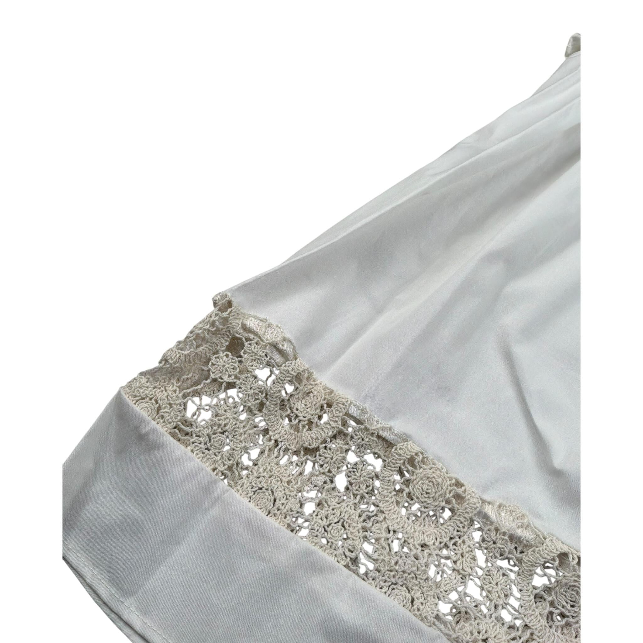 Nanan Abito Mezza Manica Tinta Unita con Ricami per Bambina E2352236B PANNA NANAN 