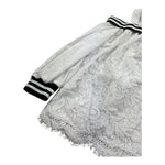 Monnalisa Top Manica Lunga Tinta Unita con Ricami per Bambina 493300 BIANCO MONNALISA 