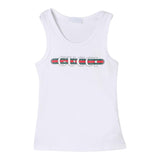 Gucci Canotta Girocollo Tinta Unita con Logo per Bambino 808717 BIANCO GUCCI 