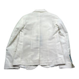 Emanuel Pris Giacca Tinta Unita Fantasia con Bottoni In Contrasto per Bambino EGC1112R PANNA EMANUEL PRIS 