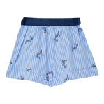 Liu Jo Short Tinta Unita con Fantasia A Righe per Neonata KA5051N AZZURRO LIU JO 