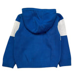GUESS maglia tinta unita con stampa zip e cappuccio Cobalto per Bambino N4YR01Z2HH0X COBALTO GUESS 