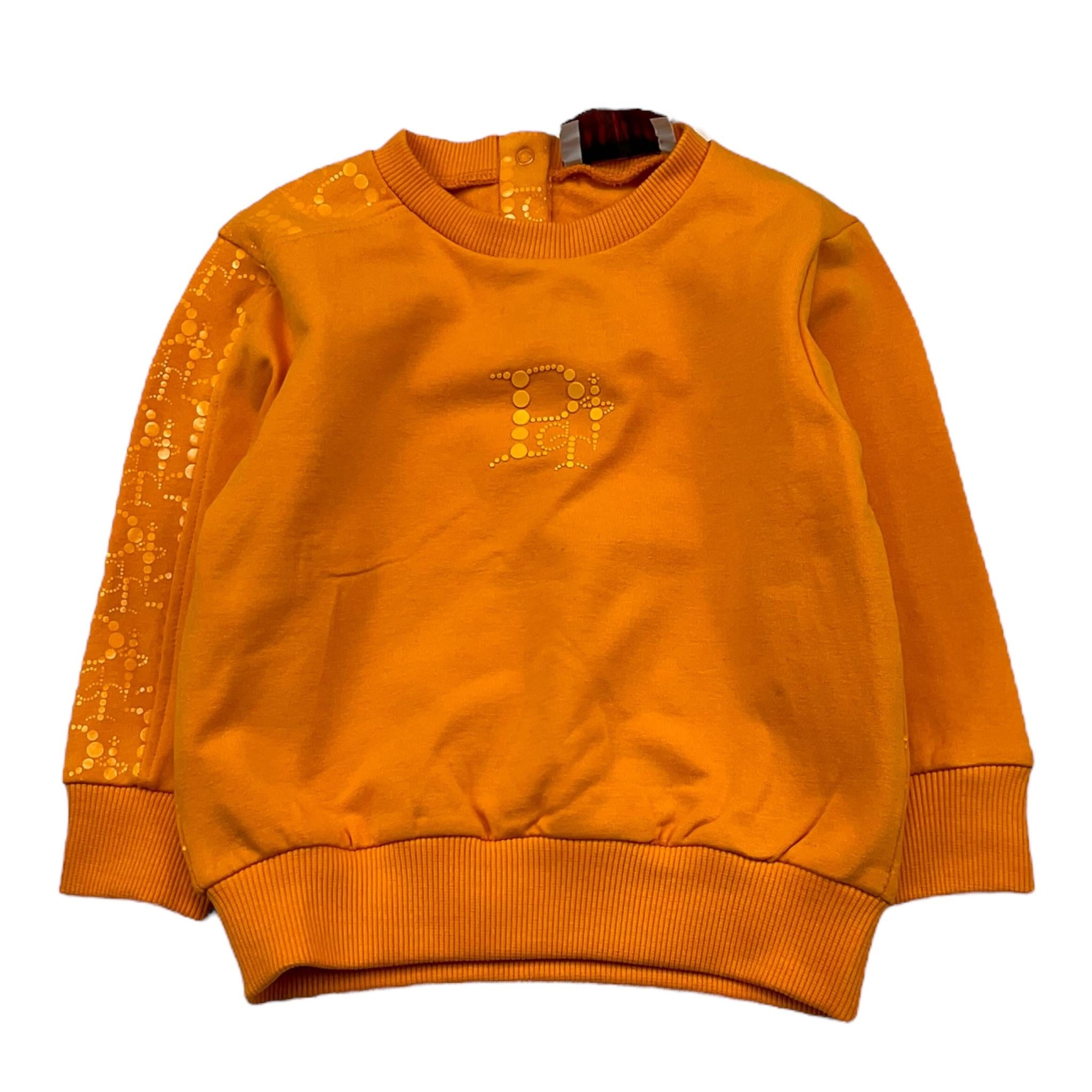 CESARE PACIOTTI felpa tinta unita girocollo con stampa Arancione per Neonato MFP5350B ARANCIONE CESARE PACIOTTI 