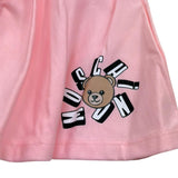 Moschino Gonna Tinta Unita con Stampa per Bambina HDJ047 ROSA MOSCHINO 