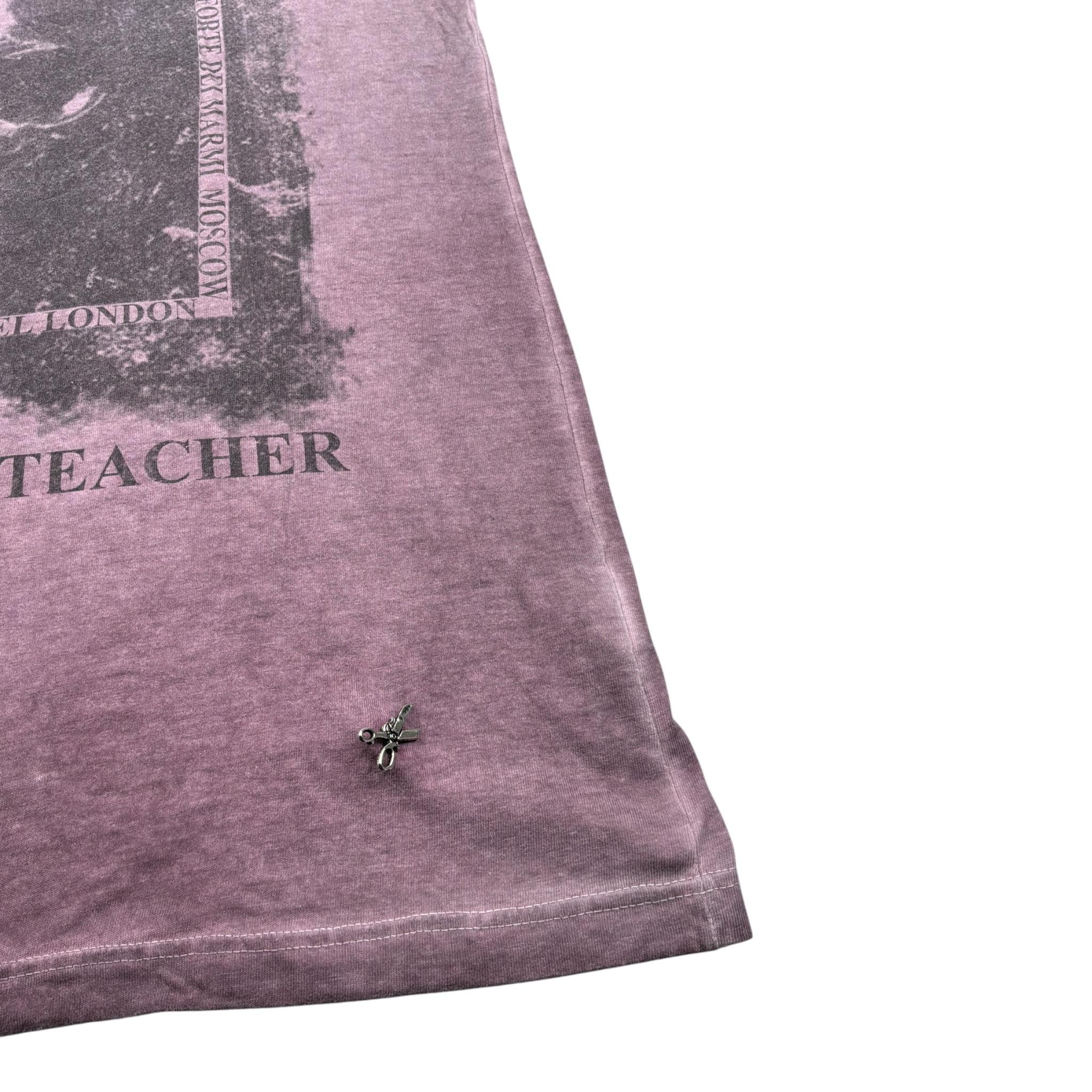 Sunday School Teacher T-Shirt Mezza Manica tinta unita con Stampe Rosa per Bambino TBS ROSA SUNDAY SCHOOL TEACHER 