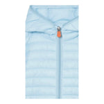 Save The Duck Giubbino Tinta Unita con Zip E Cappuccio per Neonato J30650 AZZURRO SAVE THE DUCK 