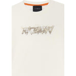 John Richmond T-Shirt Girocollo Tinta Unita con Stampa per Neonato RBP25074TS PANNA JOHN RICHMOND 