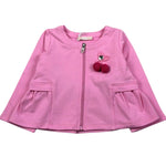 Liu Jo Felpa con Zip Tinta Unita con Ricamo per Neonata HA5084 ROSA LIU JO 