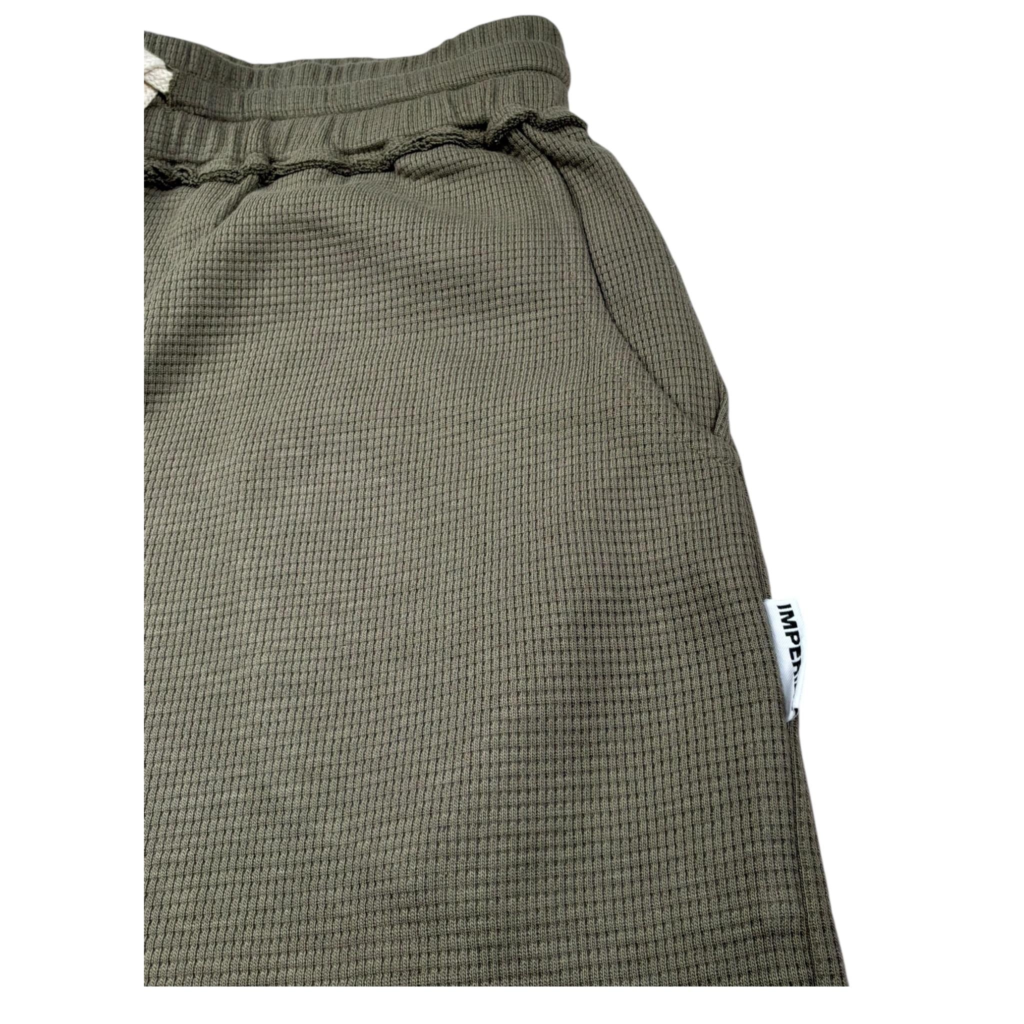 Please Bermuda Tinta Unita con Elastico In Vita per Bambino RE35030G75 VERDE PLEASE 