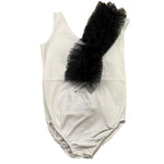 Petit Posh Body Giromanica Tinta Unita con Tulle per Bambina GFJS25073BD BIANCO/NERO PETIT POSH 