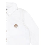 Timberland Camicia Manica Lunga Tinta Unita con Logo per Neonato T60488 BIANCO TIMBERLAND 