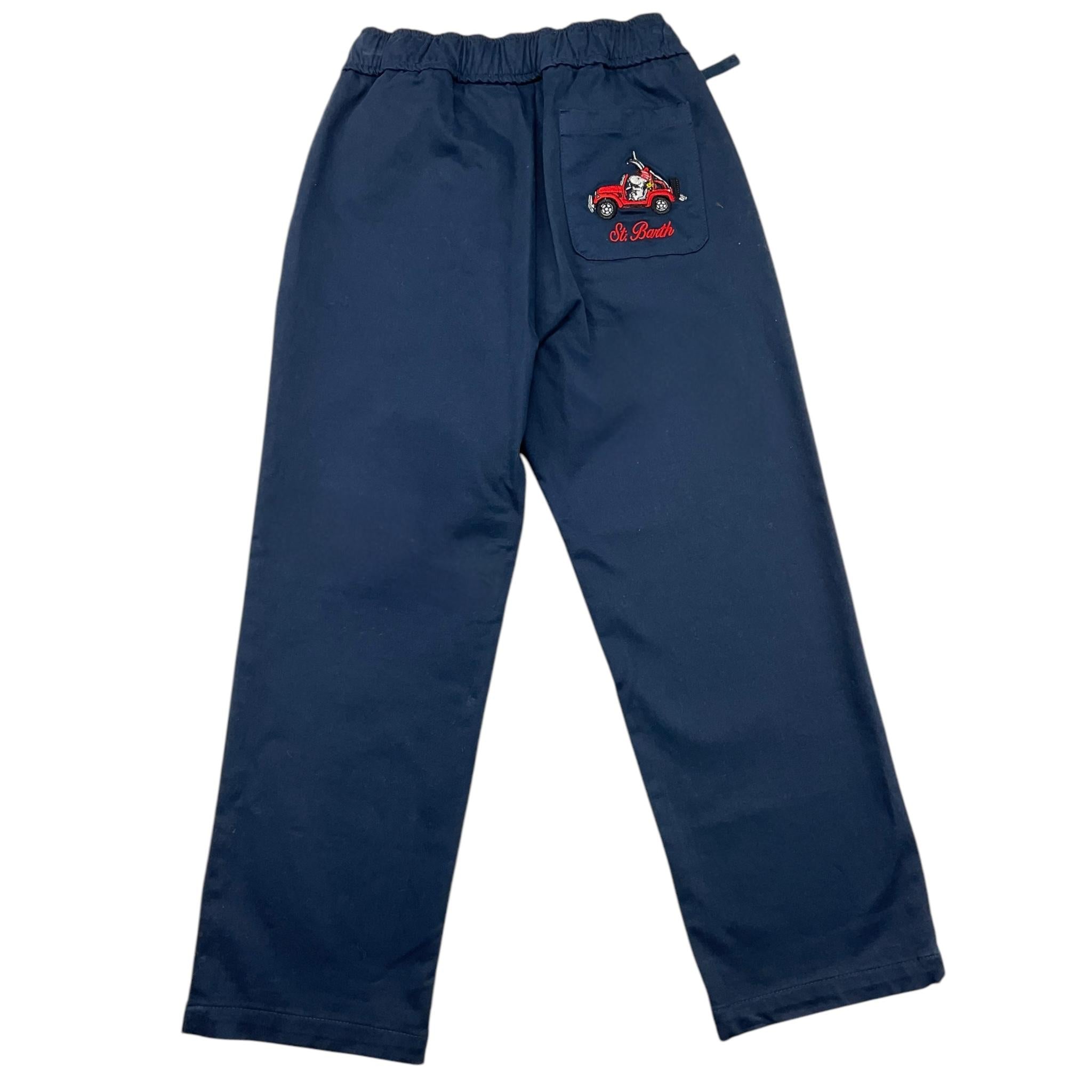 SAINT BARTH pantalone tinta unita con elastico in vita Blu per Bambino KILKENNY BLU SAINT BARTH 