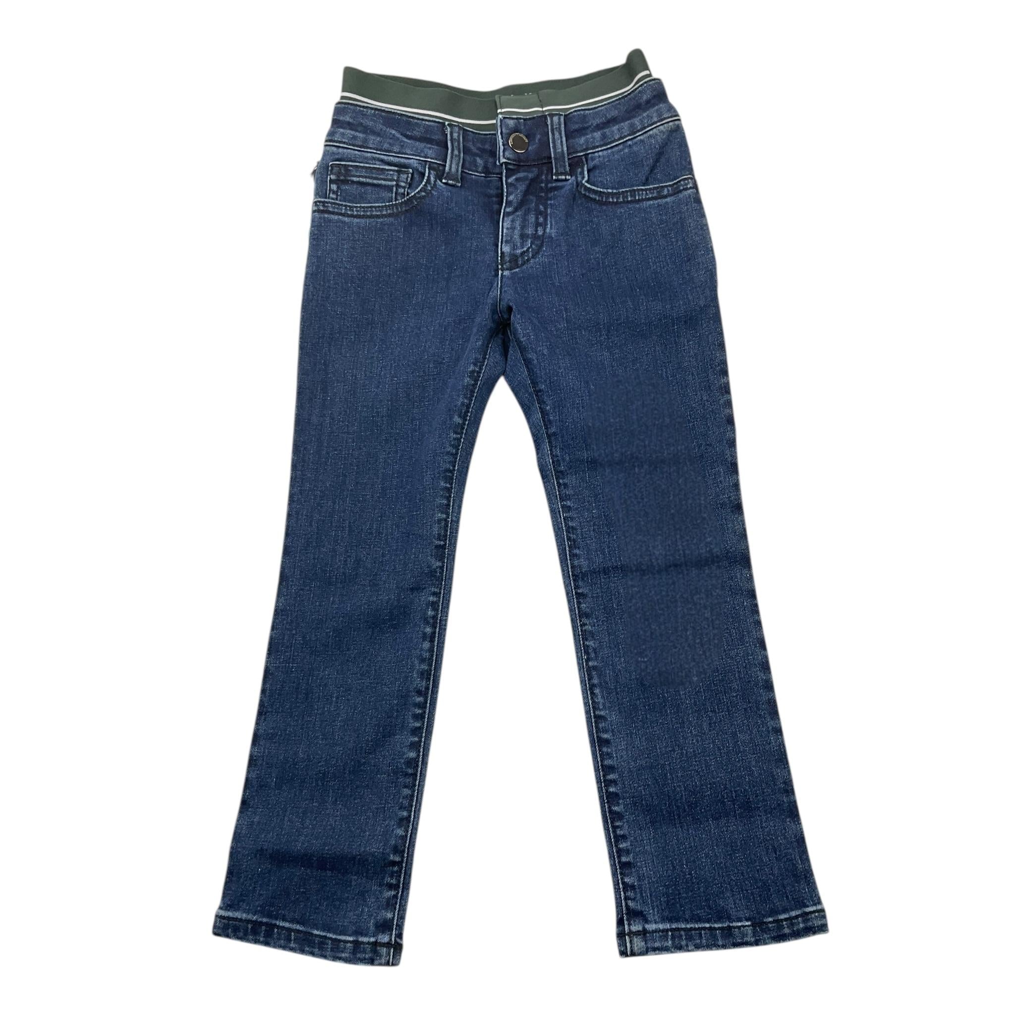 EMPORIO ARMANI jeans tinta unita con elastico in vita Blu per Bambino 6L4J17 BLU EMPORIO ARMANI 