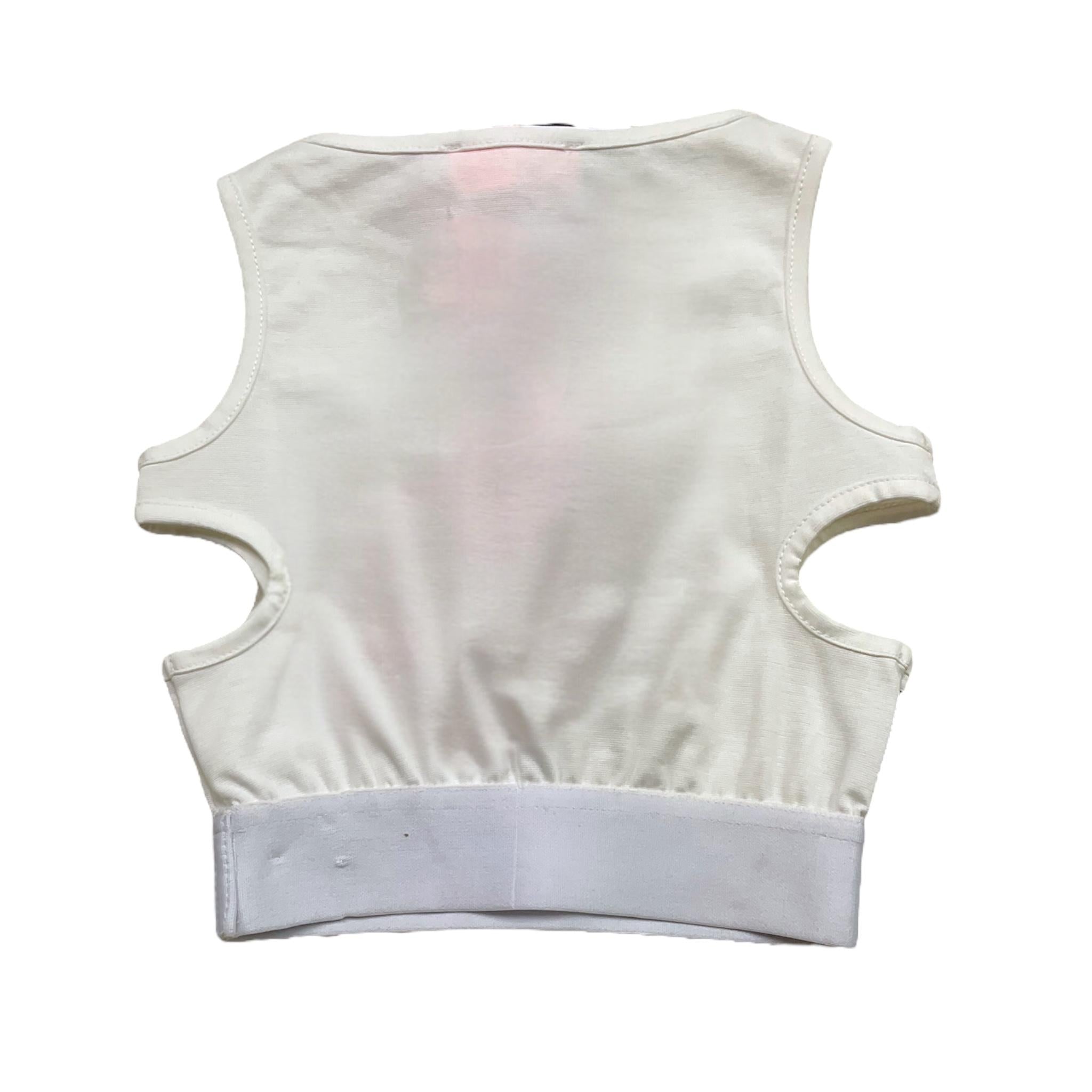 Suns  Top Tinta Unita con Elastico per Bambina CNS5102D BIANCO SUNS 