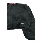 LIU JO cardigan tinta unita Nero per Bambina GF3238 NERO LIU JO 