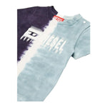 Diesel T-Shirt Tricolore con Stampa per Neonato K00617 BLU DIESEL 
