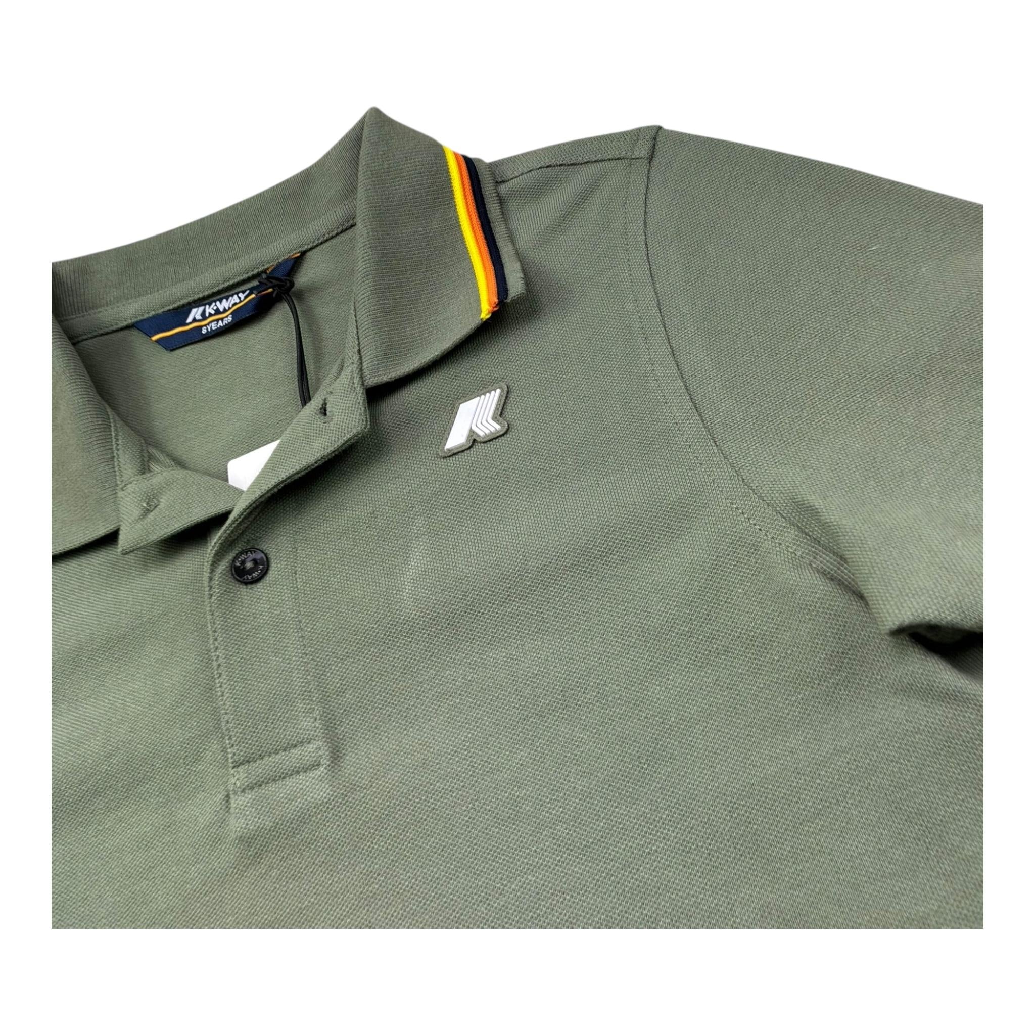 K-Way Polo Mezza Manica Tinta Unita per Bambino K6126MWX VERDE K-WAY 
