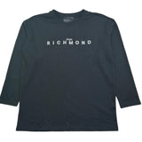 John Richmond Shirt Girocollo Tinta Unita con Logo per Bambino RGP26009TS NERO JOHN RICHMOND 