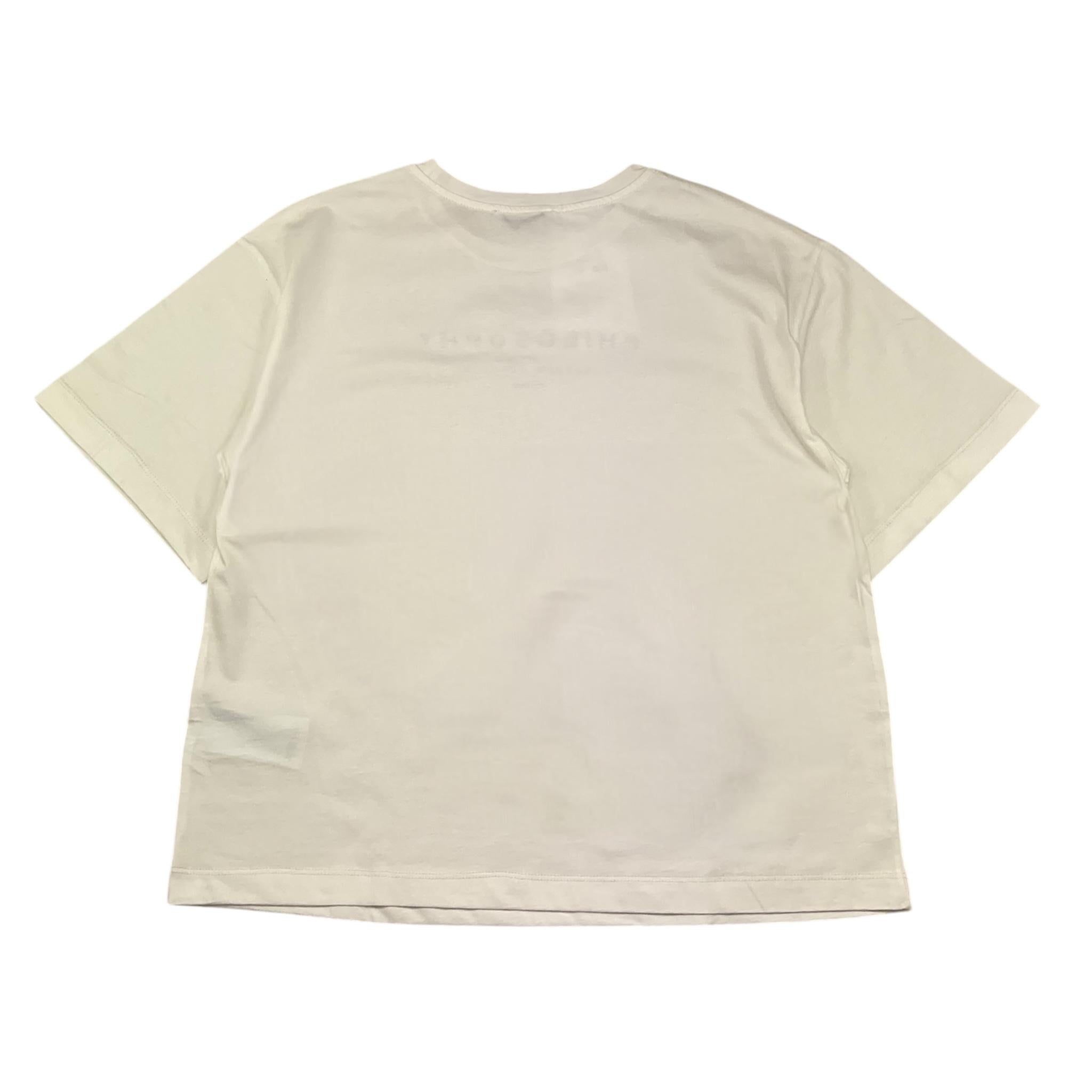 Philosophy T-Shirt Girocollo Tinta Unita con Stampa per Bambina I1E605 BIANCO PHILOSOPHY 