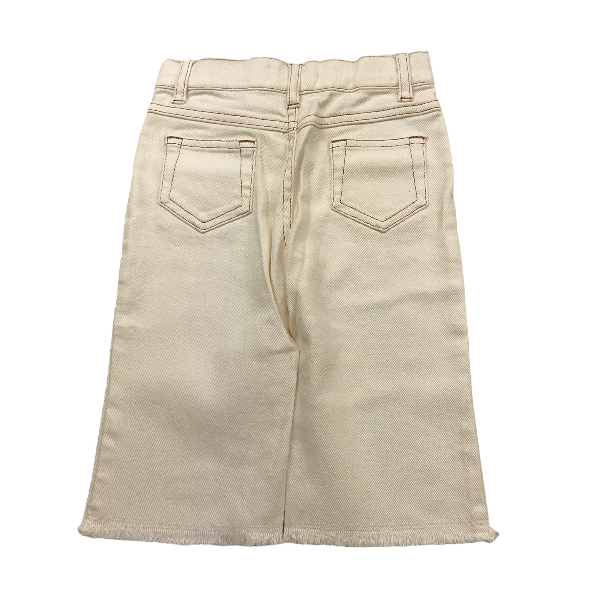 Michael Kors Jeans Tinta Unita con Girovita Regolabile per Bambina R30053 PANNA MICHAEL KORS 