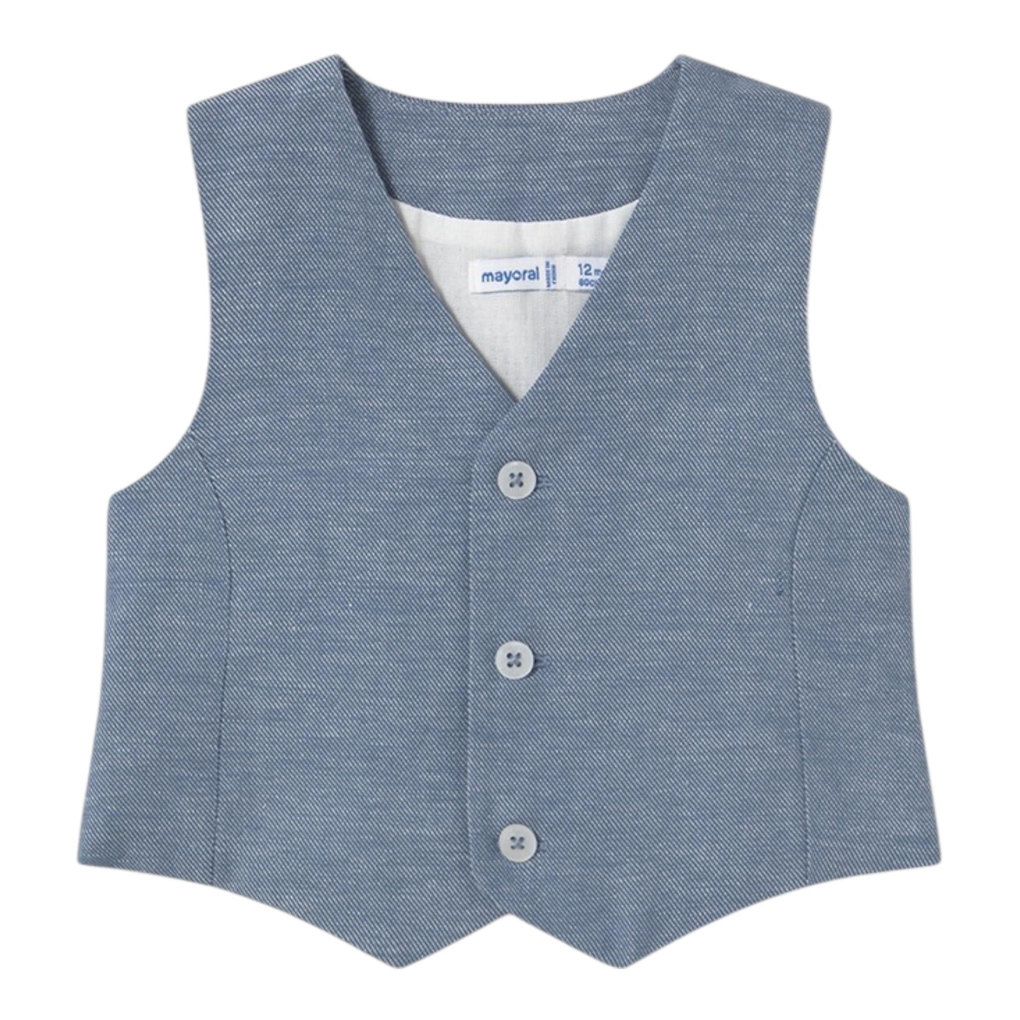 Mayoral Gilet Tinta Unita per Neonato 1394 AZZURRO MAYORAL 