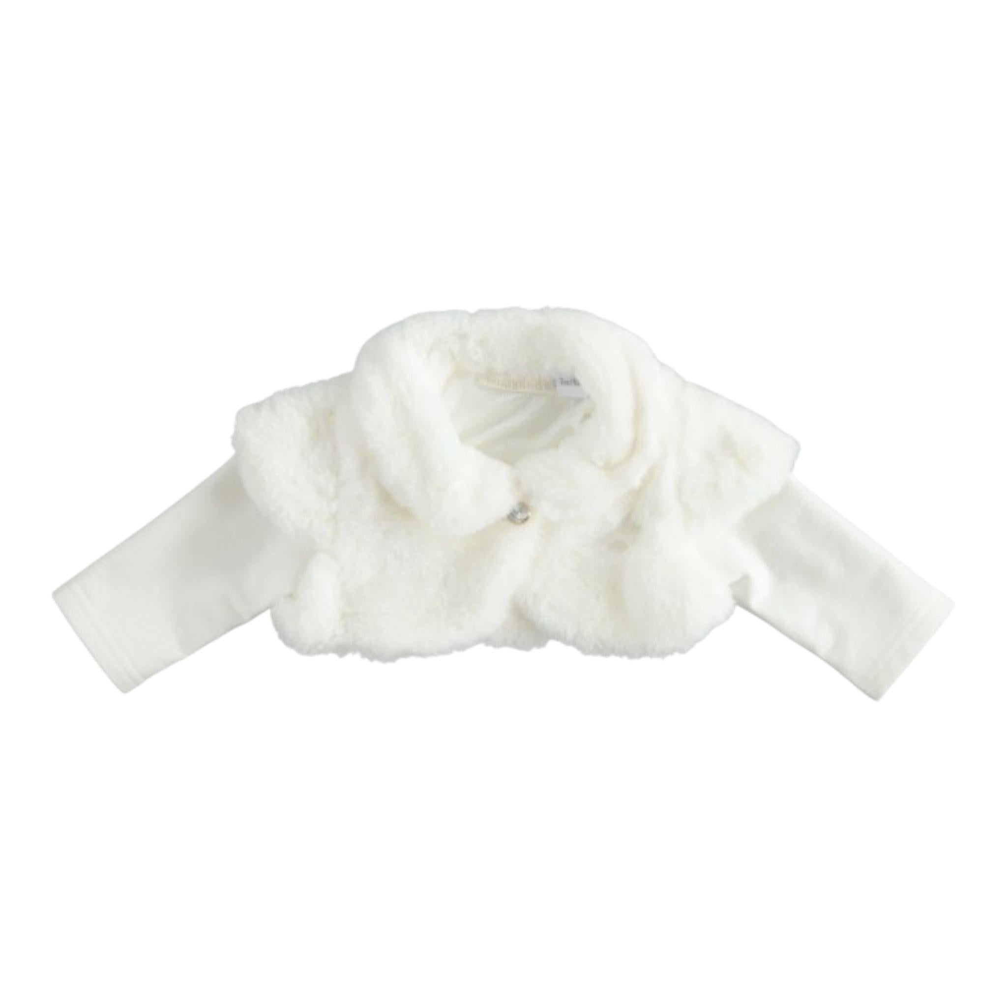 MINI BANDA coprispalle tinta unita Bianco per Neonata 3K740 BIANCO MINI BANDA 