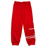 Diadora Pantalone Tuta Tinta Unita Cn Stampa Logo Rosso Per Bambino