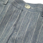 Manuel & Frank Pantalone Tinta Unita con Fantasia A Righe per Neonato MF1409N AZZURRO MANUEL & FRANK 