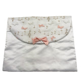 Ninnaoh Sacca Premom Tinta Unita con Fiocco per Neonata E21SAC2 BIANCO NINNAOH 